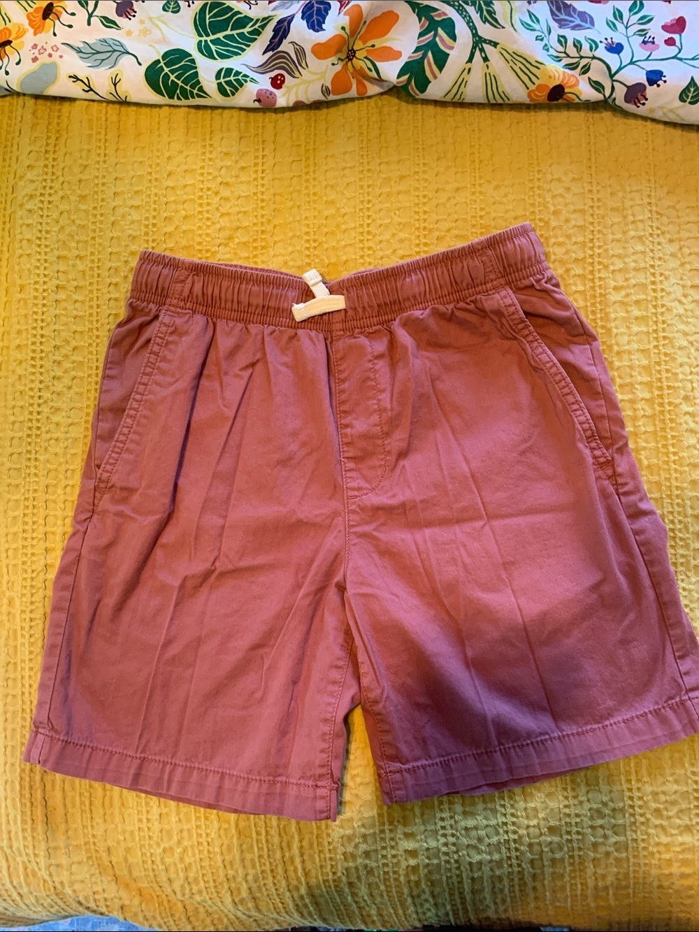 Kid's Casual Elastic-Waist Shorts in Dusty Rose size XL 14-167